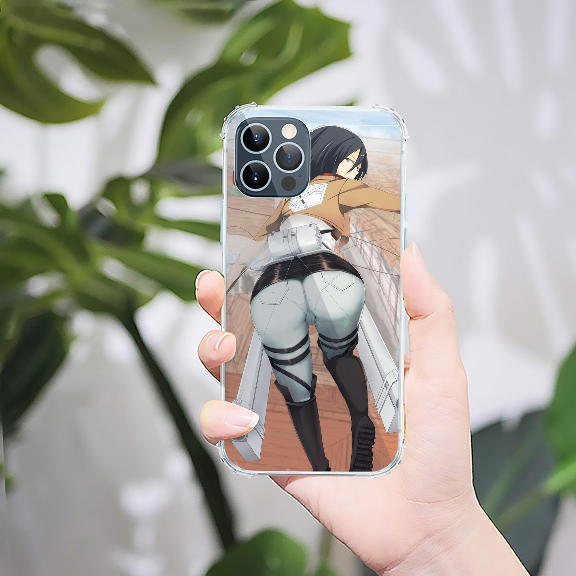（画像用） 進撃の巨人 Attack on Titan 【iPhone 12シリーズ対応】透明スマホケース（クリアソフトケース）